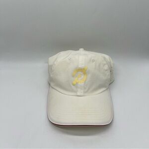 Peloton Cap Hat White Logo Adjustable Lightweight Workout Dri Fit Moisture Wick